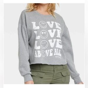 Smiley World women’s light grey sweatshirt